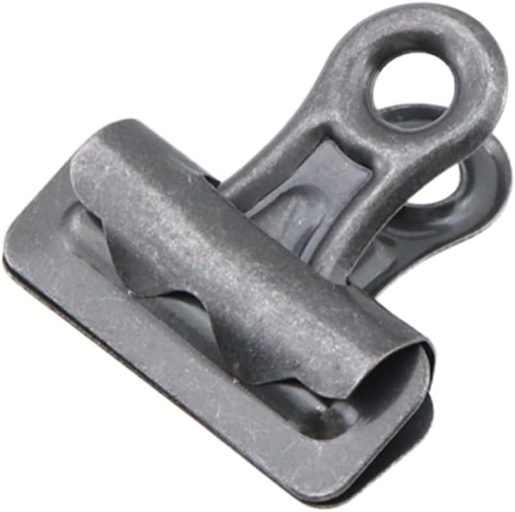 10 Pack Metal Chip Clips for Crafts, Food Bags, Drawings, Photos at Home Kitchen & Office Usage, Air Tight Seal Clip, 1.02Inches/26mm-Sliver