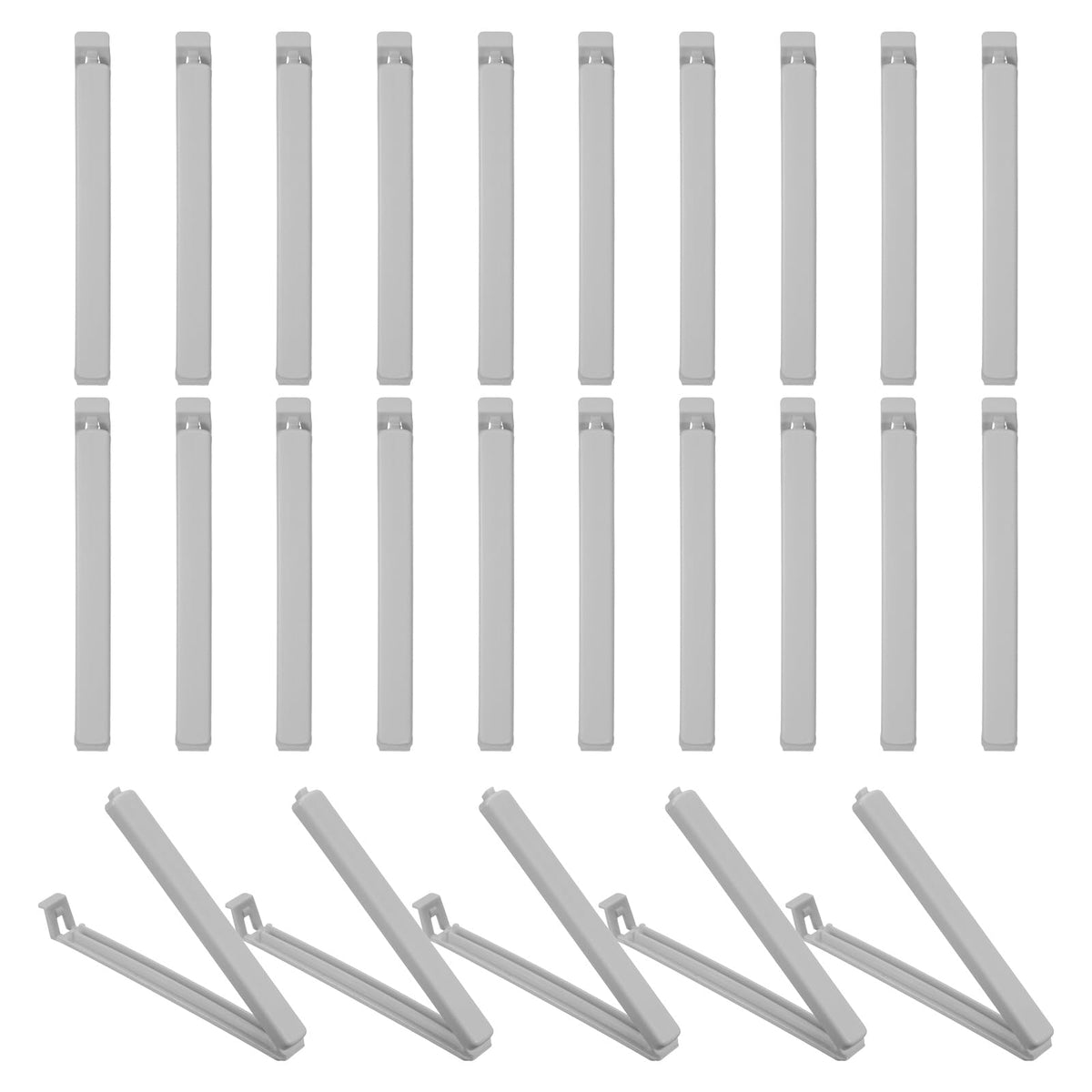 uxcell 25Pcs 3.54" Food Bag Clips for Food Thickened Plastic Green