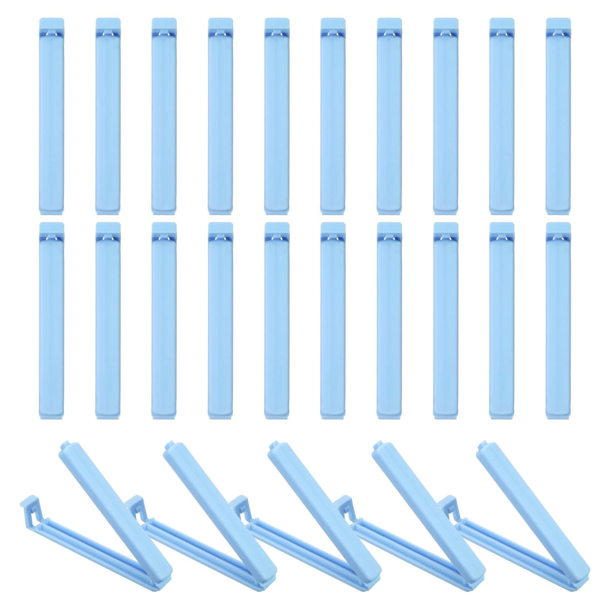 uxcell 25Pcs 3.54" Food Bag Clips for Food Thickened Plastic Green