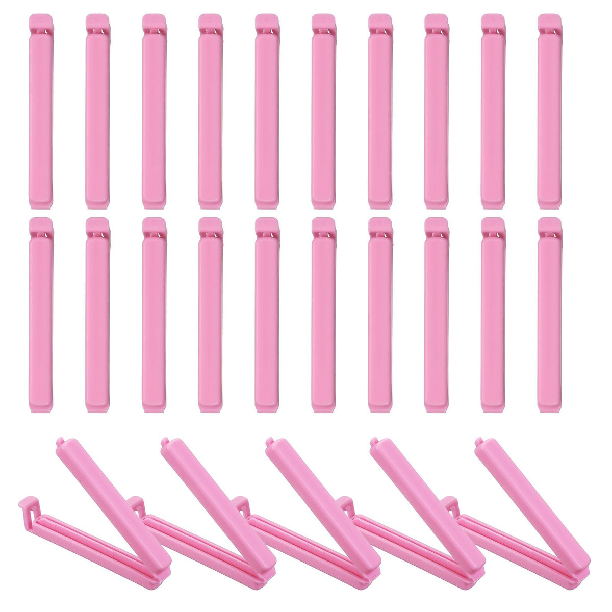 uxcell 25Pcs 3.54" Food Bag Clips for Food Thickened Plastic Green
