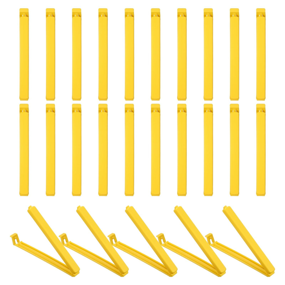 uxcell 25Pcs 3.54" Food Bag Clips for Food Thickened Plastic Green