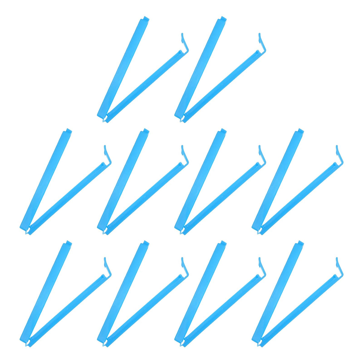 PATIKIL Sealing Clips 4.3in, 10 Pack Reusable Plastic Bag Clip Clamp, Pink
