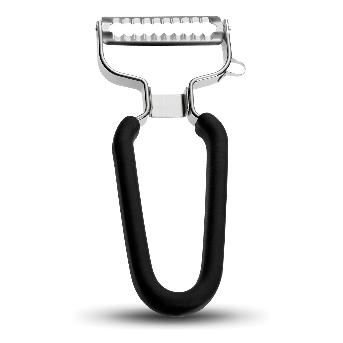 LURCH Y-Shaped Vegetable Peeler, Stainless Steel Blade, Black