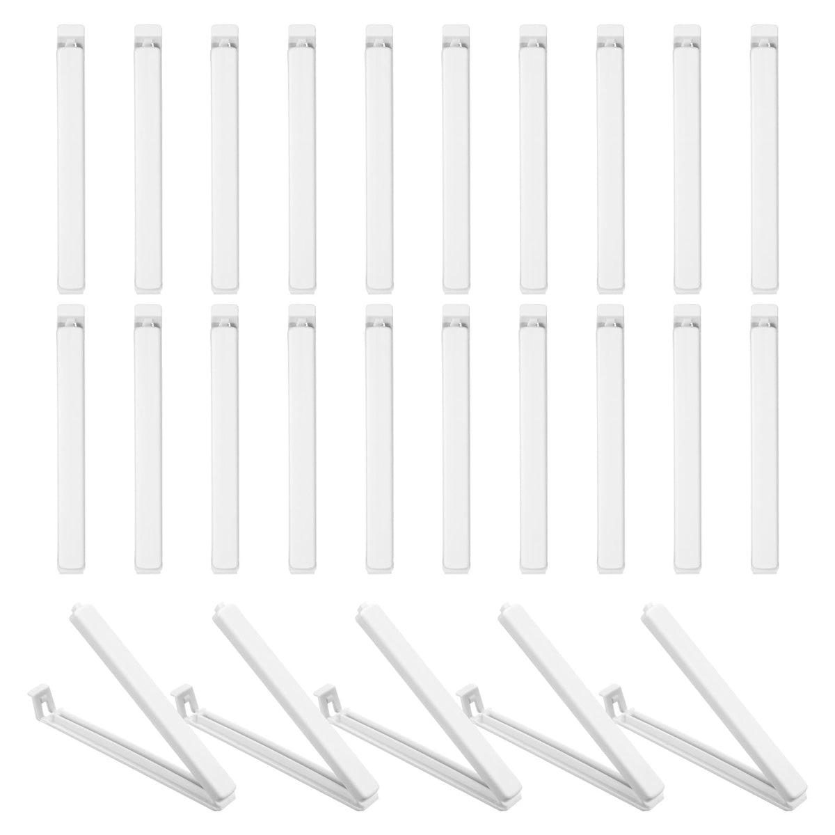 uxcell 25Pcs 3.54" Food Bag Clips for Food Thickened Plastic Green