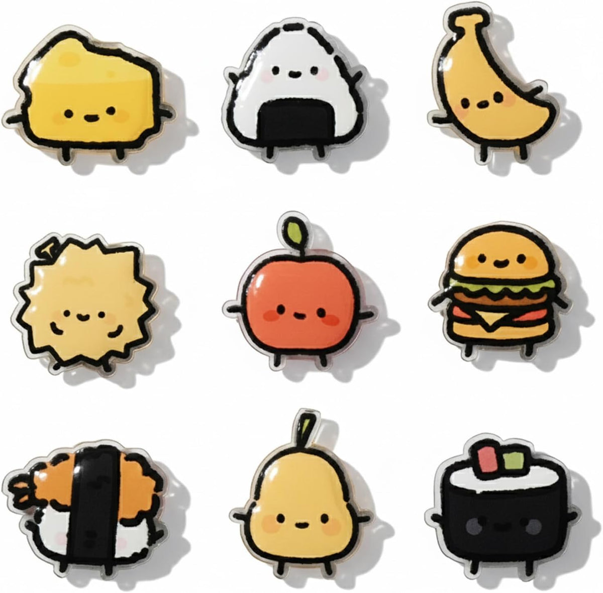 9 PCS Cute Food Bag Clips, Funny Chip Clips for Snack Packages Bag Sealing