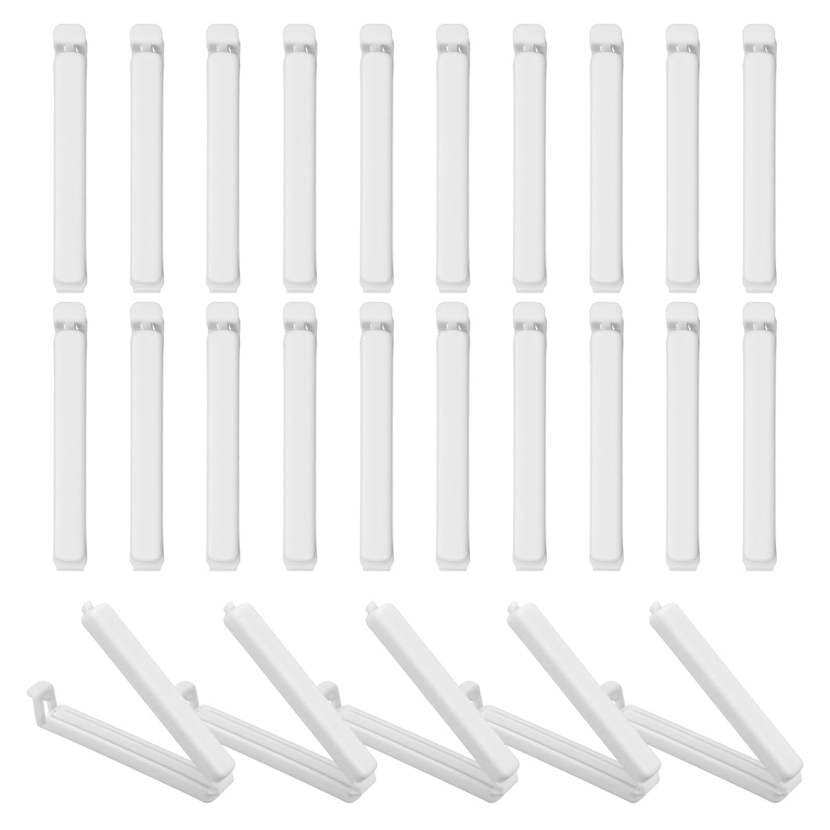 uxcell 25Pcs 3.54" Food Bag Clips for Food Thickened Plastic Green