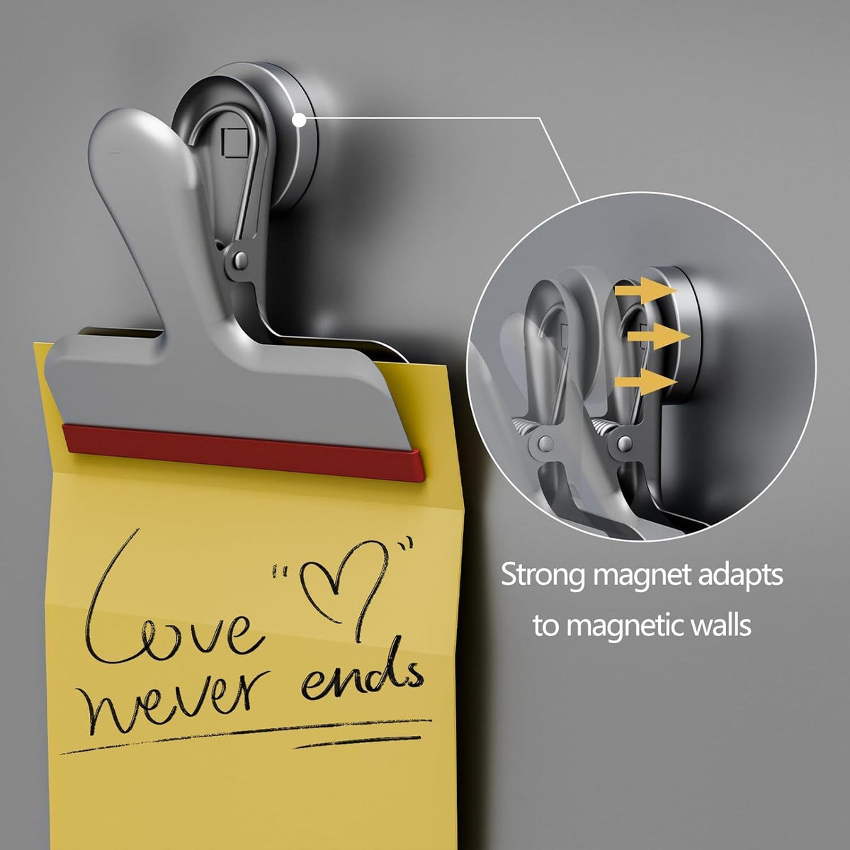 Magnetic Chip Clips, Stainless Steel Chip Bag Clips with Strong Magnet and Silicone Cover, Heavy Duty Food Bag Clips for Kitchen Storage, 10 Pack Color Coded, 3 Inch