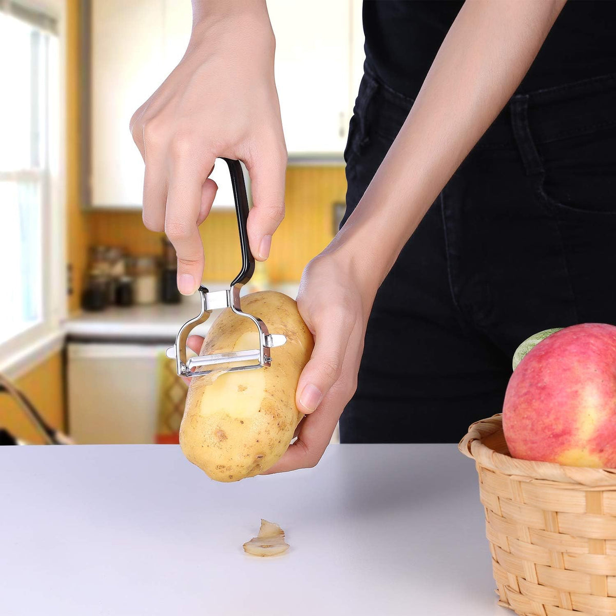 Ultra Sharp Stainless Steel Vegetable Peeler For Potatoes, All Fruits & Veggies
