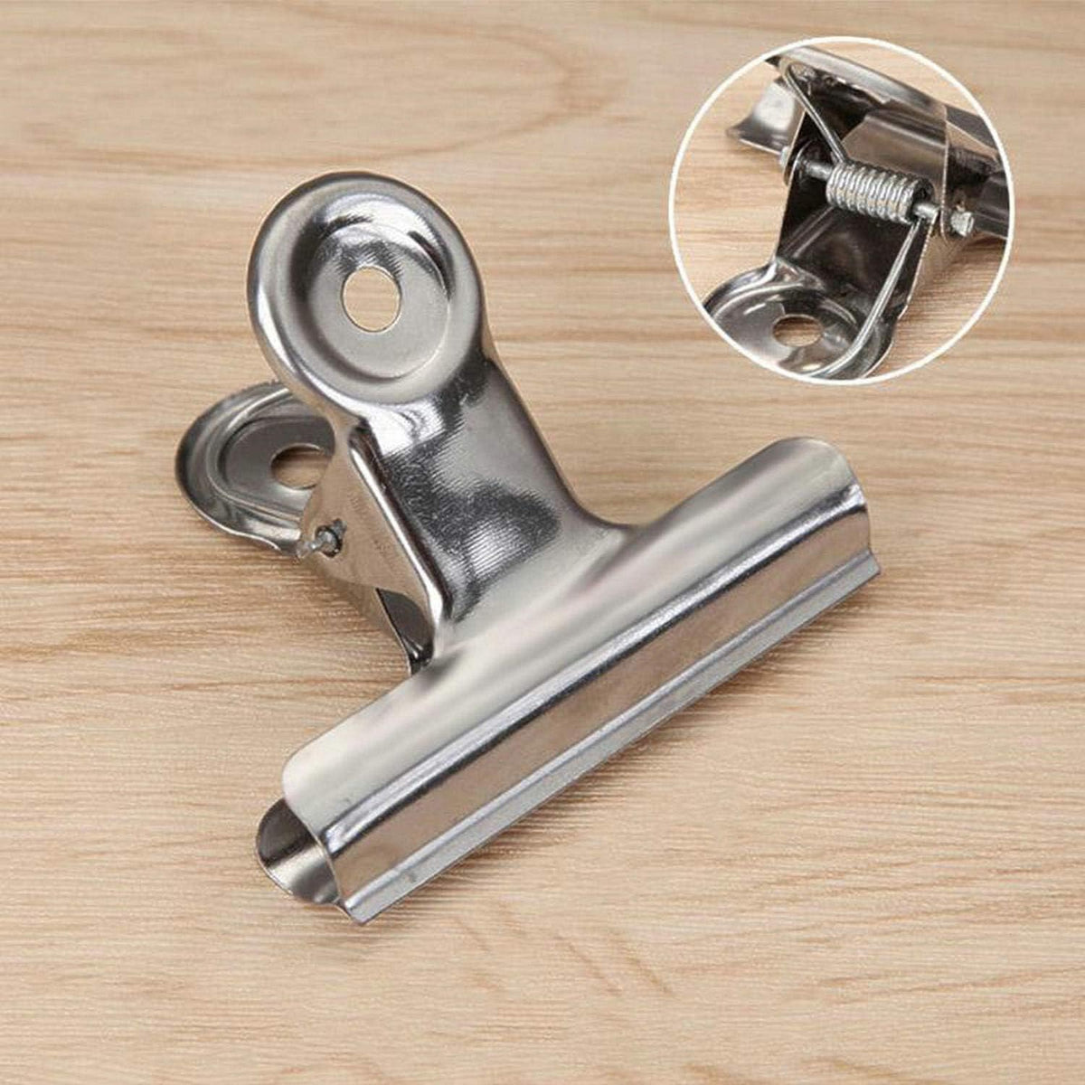 18 Pack Stainless Steel Chip Bag Clips Heavy Duty Food Bags Clamp Clips for Kitchen Office School, 3 Sizes(3In, 2.5In, 2In)