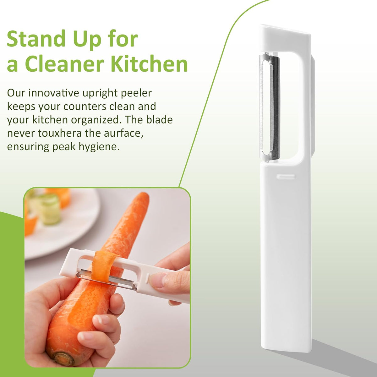 Upright Swivel Fruit and Vegetable Peeler, 2-Pack