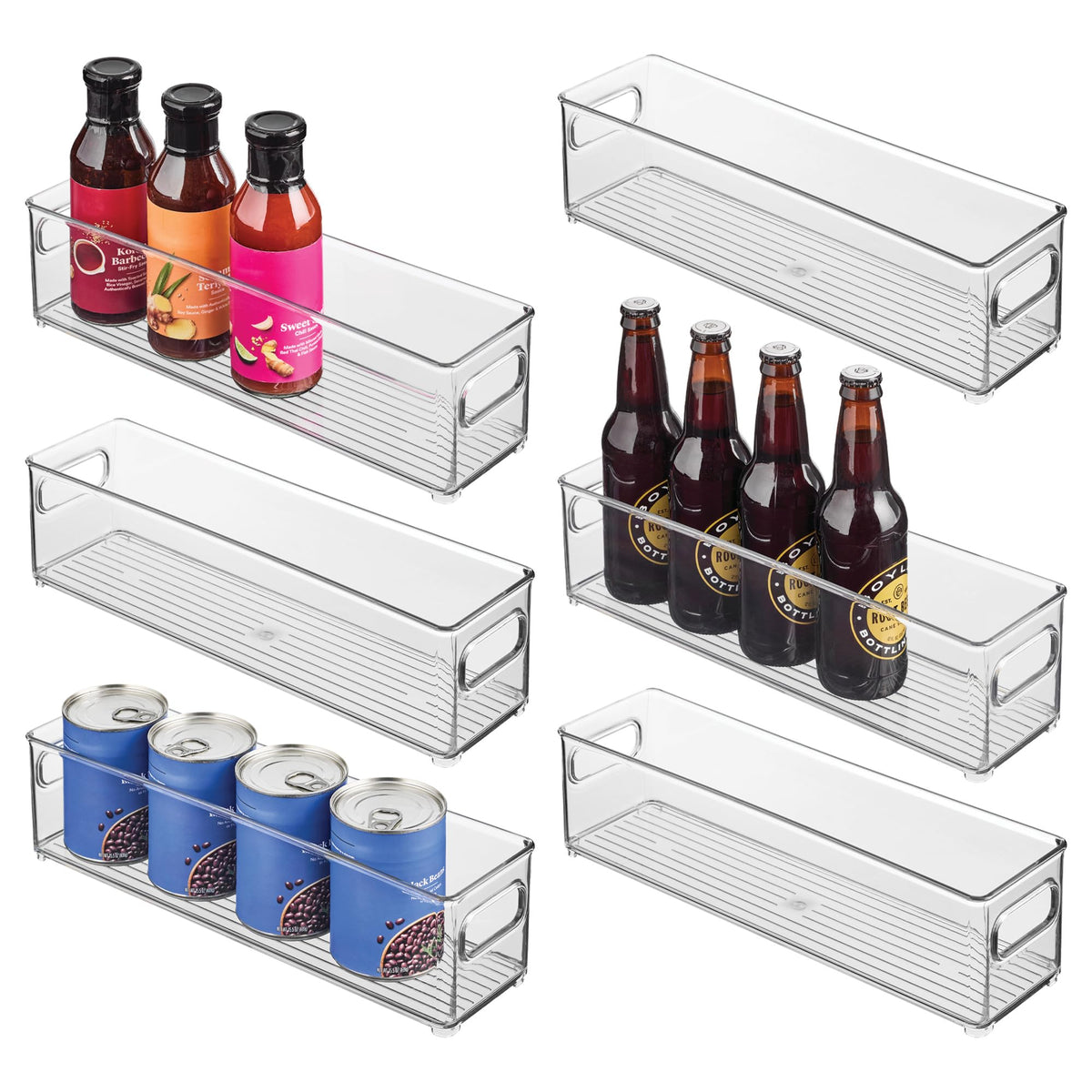 InterDesign Refrigerator and Freezer Storage Container – Deep Organizer Bin for Kitchen, Clear