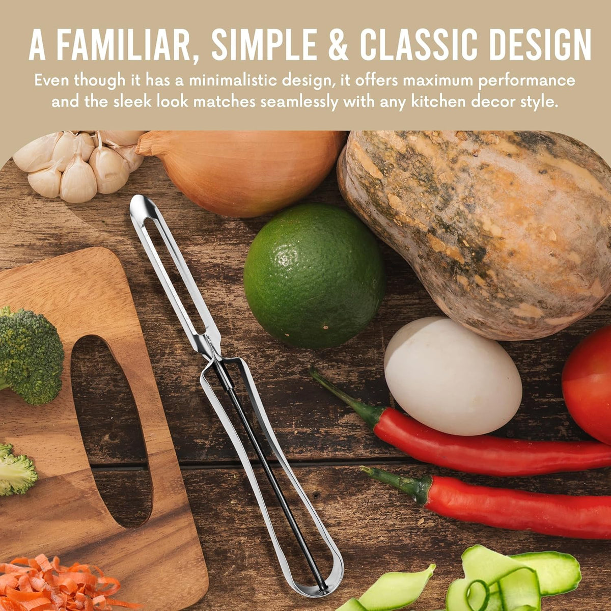 Linden Sweden Original Jonas Vegetable Peeler - 6.5in, Made In Sweden
