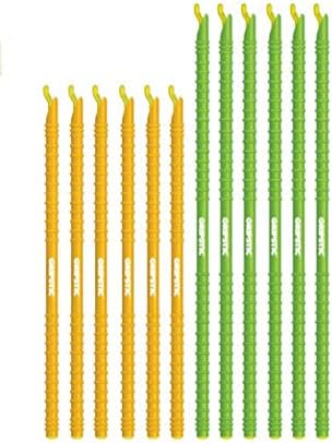GripStic Bag Sealer - 12-Pack Large Reusable Bag Clips, Original Airtight & Waterproof Seal for Food Storage