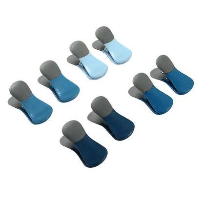Chip Clips — Magnetic Bag Clips for Food Storage, 20 Piece Set, Airtight Seal Grip for Bread, Snack, Chip & Cereal Bags — Fridge, Pantry & Freezer Organization, Kitchen Storage - Multi Blues