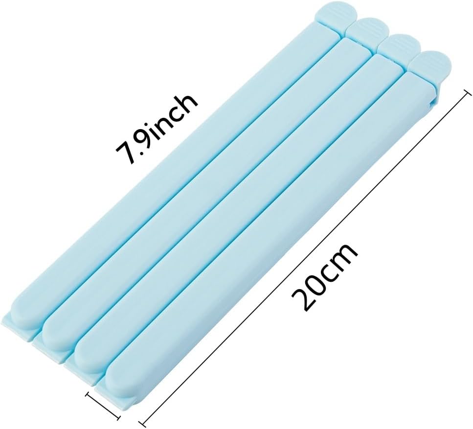 7.9 inch Bag Clips,Large Sealing Bag Clips for Food Snack Storage 10 Pack