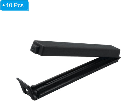 PATIKIL Sealing Clips 4.3in, 10 Pack Reusable Plastic Bag Clip Clamp, Black