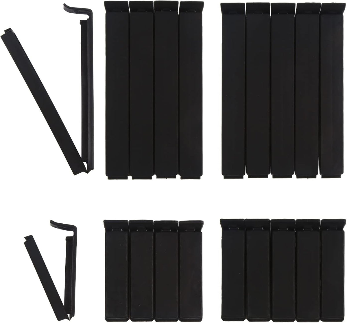 DIYASY Food Bag Clips,30 Pack Plastic Snack Sealing Clip for Food Storage & Packages Assorted Sizes