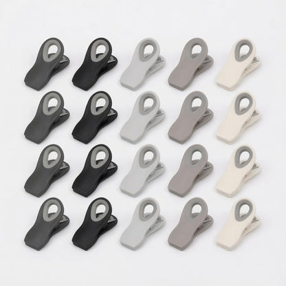 Chip Clips — Magnetic Bag Clips for Food Storage, 20 Piece Set, Airtight Seal Grip for Bread, Snack, Chip & Cereal Bags — Fridge, Pantry & Freezer Organization, Kitchen Storage - Multi Blues