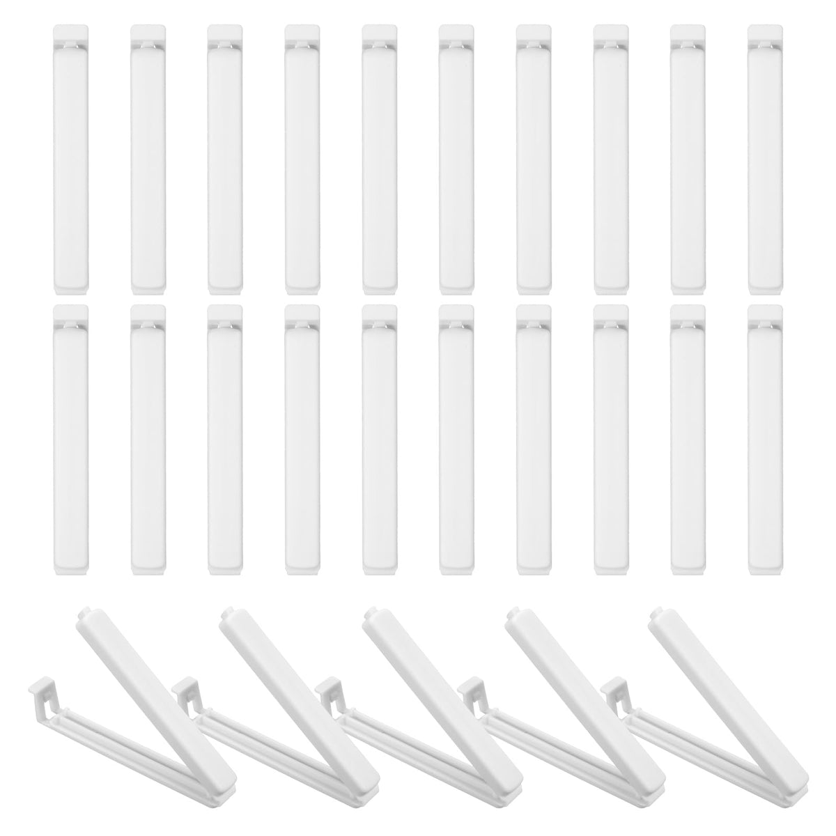 uxcell 25Pcs 3.54" Food Bag Clips for Food Thickened Plastic Green