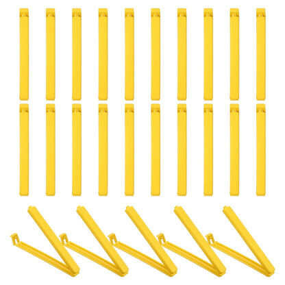 uxcell 25Pcs 3.54" Food Bag Clips for Food Thickened Plastic Green
