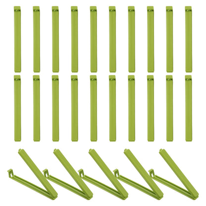 uxcell 25Pcs 3.54" Food Bag Clips for Food Thickened Plastic Green