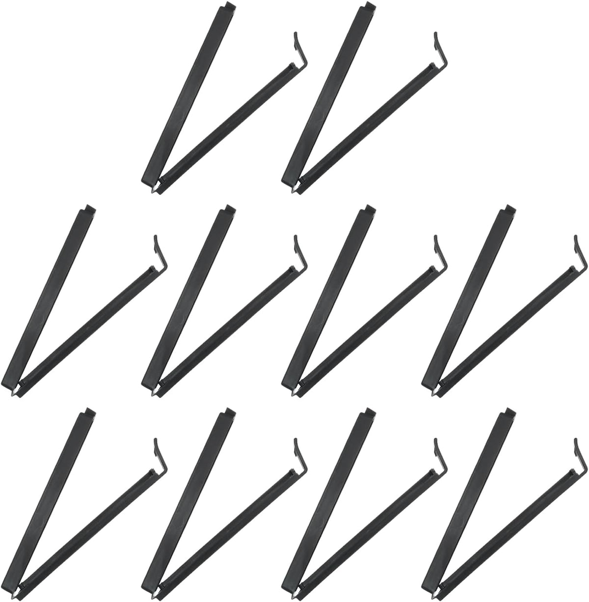 PATIKIL Sealing Clips 4.3in, 10 Pack Reusable Plastic Bag Clip Clamp, Black