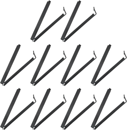 PATIKIL Sealing Clips 4.3in, 10 Pack Reusable Plastic Bag Clip Clamp, Black