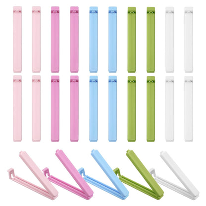 uxcell 25Pcs 3.54" Food Bag Clips for Food Thickened Plastic Green
