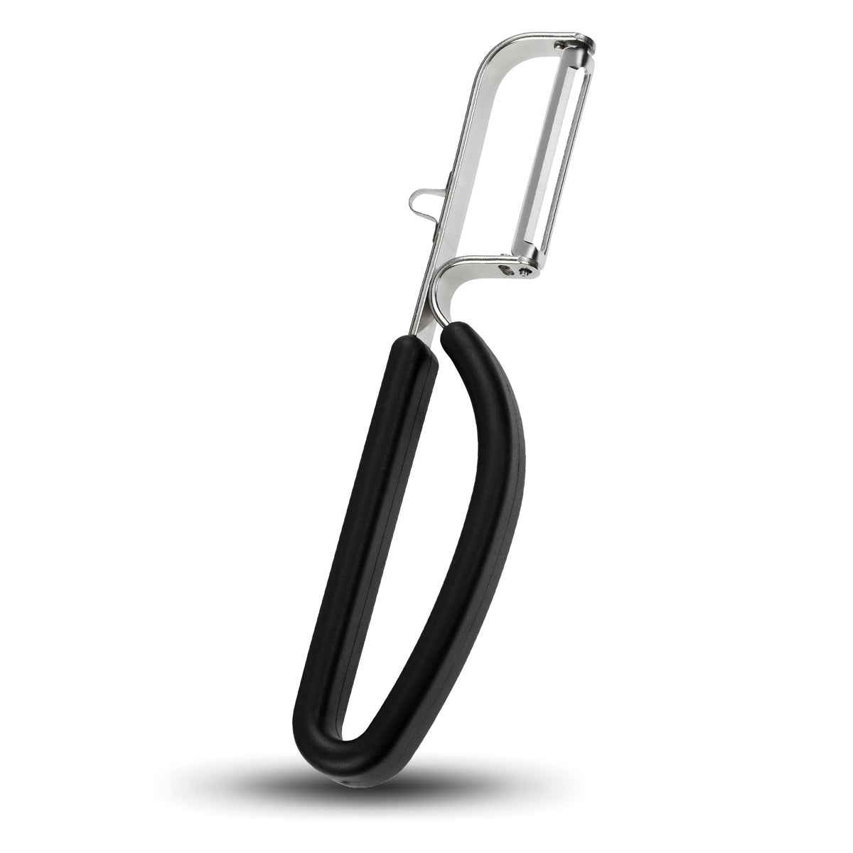 LURCH Y-Shaped Vegetable Peeler, Stainless Steel Blade, Black