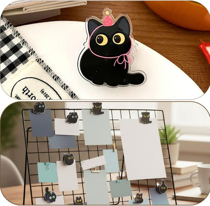 8 PCS Cute Chip Clips, Food Bag Clips, Funny Cat Shaped