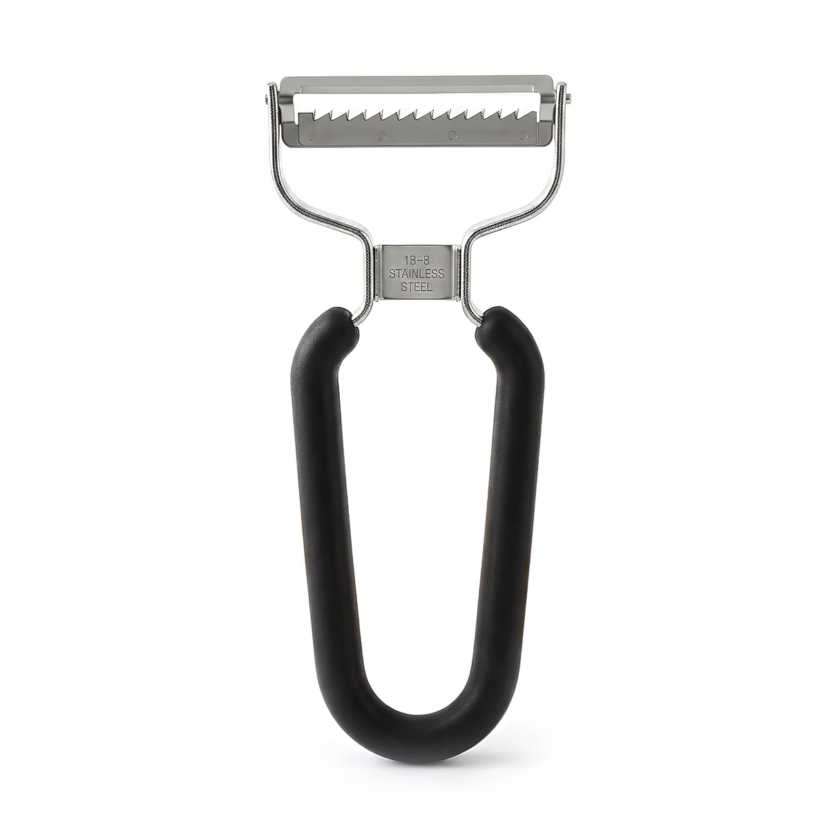 LURCH Y-Shaped Vegetable Peeler, Stainless Steel Blade, Black