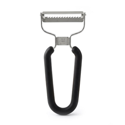 LURCH Y-Shaped Vegetable Peeler, Stainless Steel Blade, Black