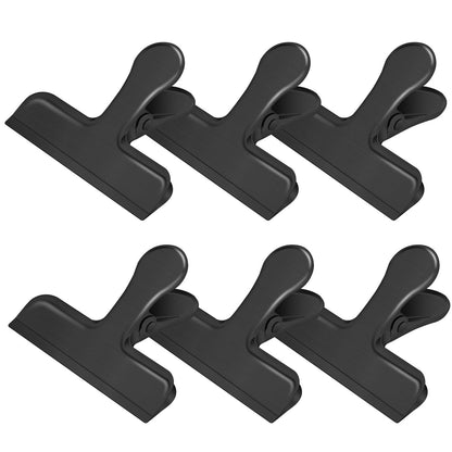Chip Clips,6 Pack Metal Bag Clips for Food Storage, Stainless Steel Food Clip for Snack Bread, Heavy Duty Chip Bag Clip Clamp for Kitchen Home Office,Sliver