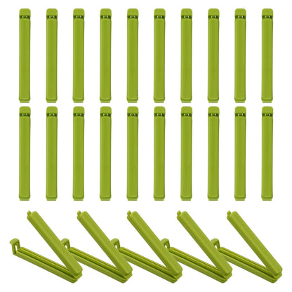 uxcell 25Pcs 3.54" Food Bag Clips for Food Thickened Plastic Green
