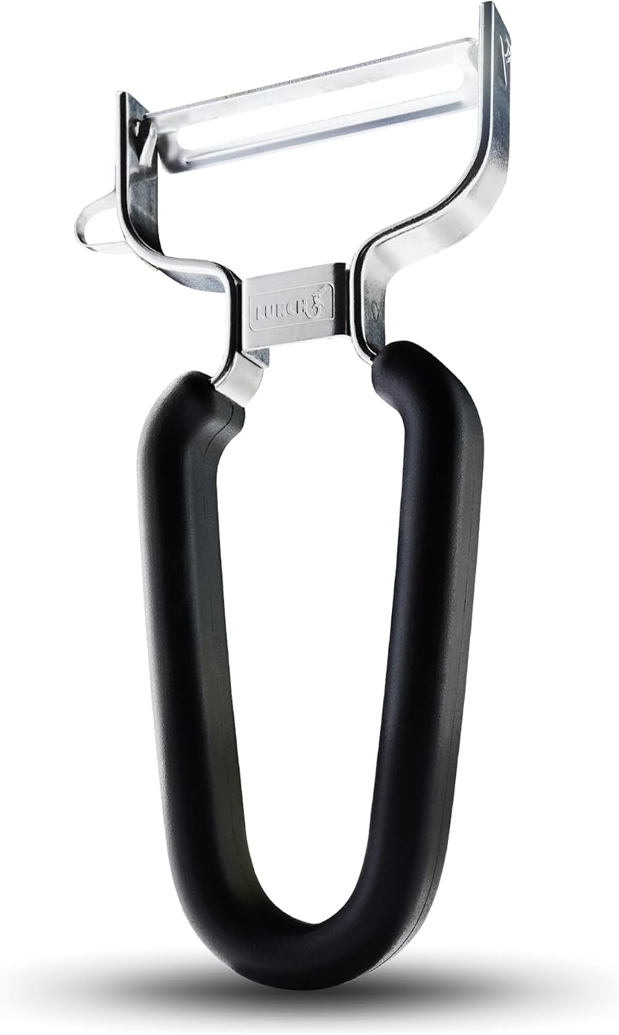 LURCH Y-Shaped Vegetable Peeler, Stainless Steel Blade, Black