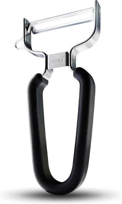 LURCH Y-Shaped Vegetable Peeler, Stainless Steel Blade, Black