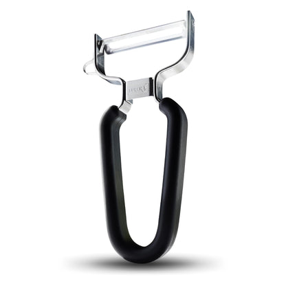 LURCH Y-Shaped Vegetable Peeler, Stainless Steel Blade, Black