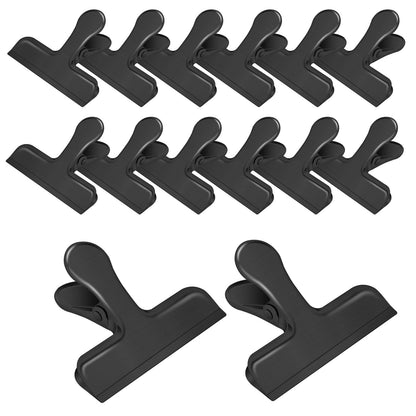 Chip Clips,6 Pack Metal Bag Clips for Food Storage, Stainless Steel Food Clip for Snack Bread, Heavy Duty Chip Bag Clip Clamp for Kitchen Home Office,Sliver