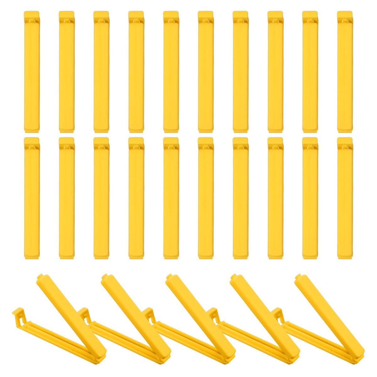 uxcell 25Pcs 3.54" Food Bag Clips for Food Thickened Plastic Green