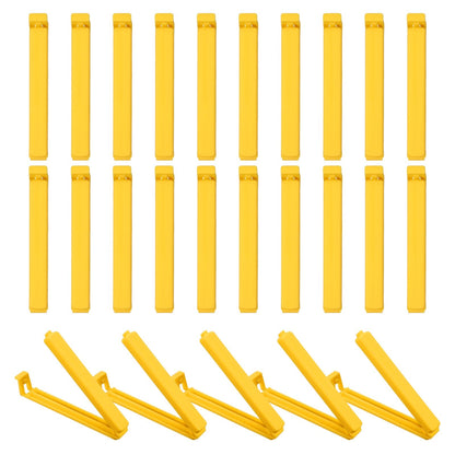 uxcell 25Pcs 3.54" Food Bag Clips for Food Thickened Plastic Green