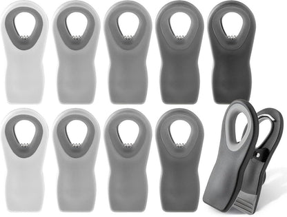 Chip Clips — Magnetic Bag Clips for Food Storage, 20 Piece Set, Airtight Seal Grip for Bread, Snack, Chip & Cereal Bags — Fridge, Pantry & Freezer Organization, Kitchen Storage - Multi Blues