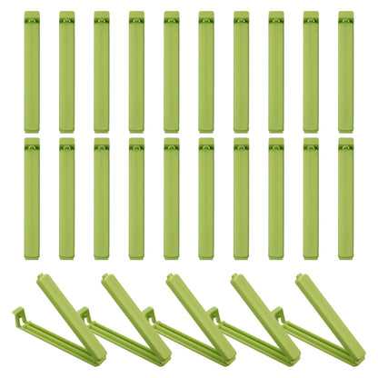uxcell 25Pcs 3.54" Food Bag Clips for Food Thickened Plastic Green
