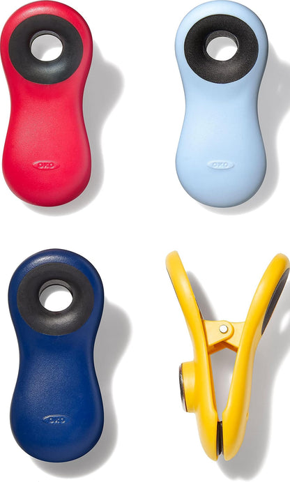 OXO Good Grips 4-Piece All-Purpose Magnetic Clips Set- Multicolor