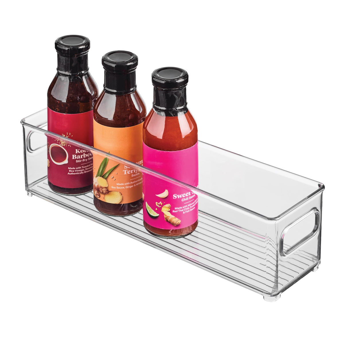 InterDesign Refrigerator and Freezer Storage Container – Deep Organizer Bin for Kitchen, Clear