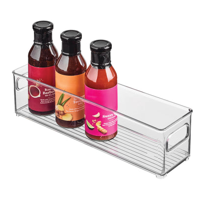InterDesign Refrigerator and Freezer Storage Container – Deep Organizer Bin for Kitchen, Clear
