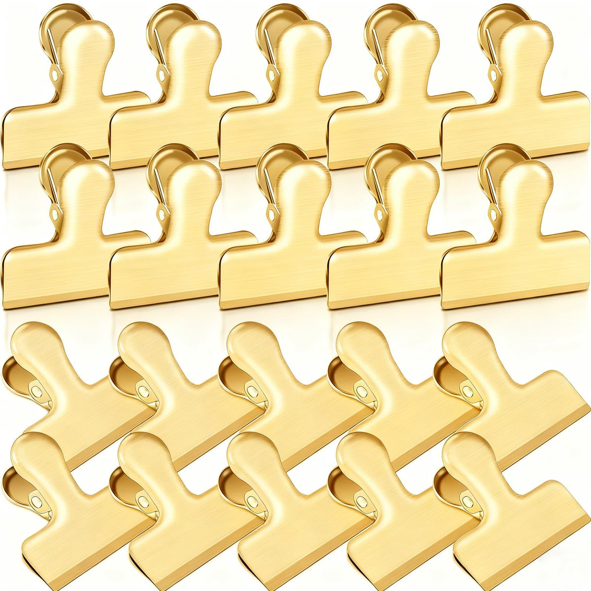 Bag Clips, 20 Pack Stainless Steel Chip Clips for Food, 1.6''(40mm) Small Food Clip Heavy Duty Snack Clamp Clip for Office Kitchen Home, Silver