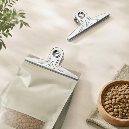 Extra Large Binder Clips for Dog Food, 2 Pcs Bag Clips for Food Storage