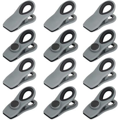 TACGEA Chip Clips, Magnetic Bag Clips for Food Storage, 12 Pack, Multicolor