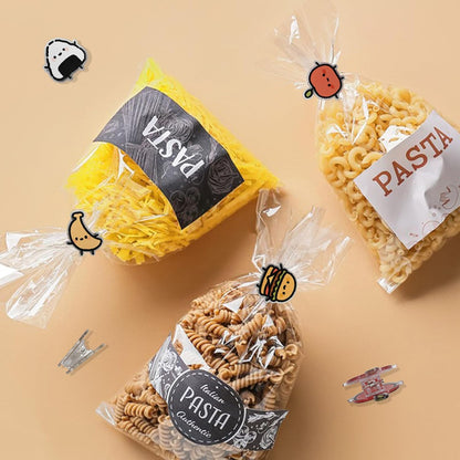 9 PCS Cute Food Bag Clips, Funny Chip Clips for Snack Packages Bag Sealing
