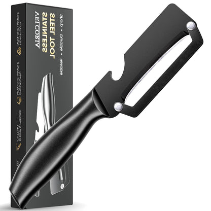 Stainless Steel Vegetable Peeler, Heavy Duty Potato Peeler with Wide Blade